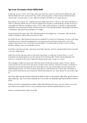 A preview of a PDF biography for Wade, James Christopher